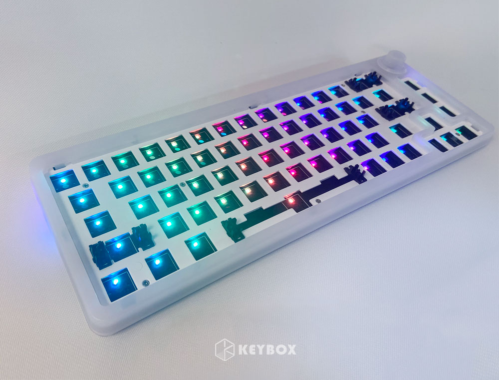 Tm680 trao đổi nóng Bàn Phím Cơ khí Kit không dây 3 chế độ RGB Tương thích với 35 pins cho Cherry Gateron Kailh quay số núm bàn phím