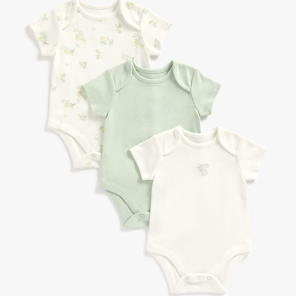Mothercare - bodysuit - set 3 áo liền quần bé gái