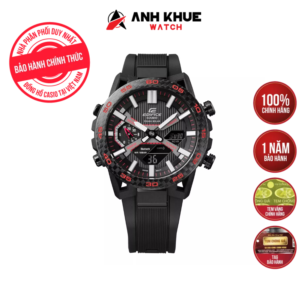 Đồng hồ casio nam edifice dây nhựa ecb-2000pb-1adf