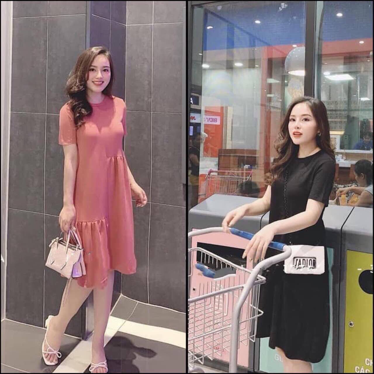 Đầm Suông Bèo Tầng Phong cách Hot Trend ANLY34