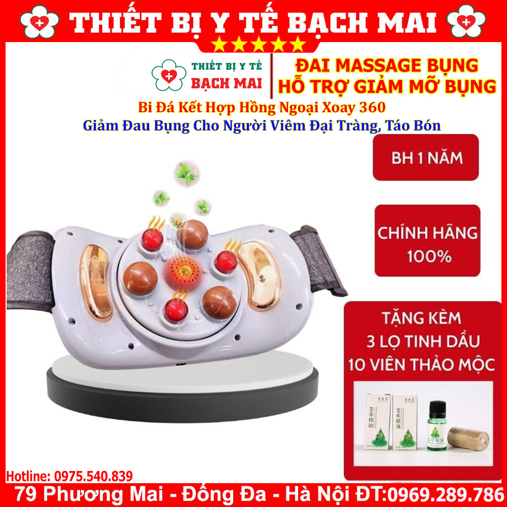 Đai massage bụng đa năng, massage giảm mỡ bụng, giảm đau nhức toàn thân