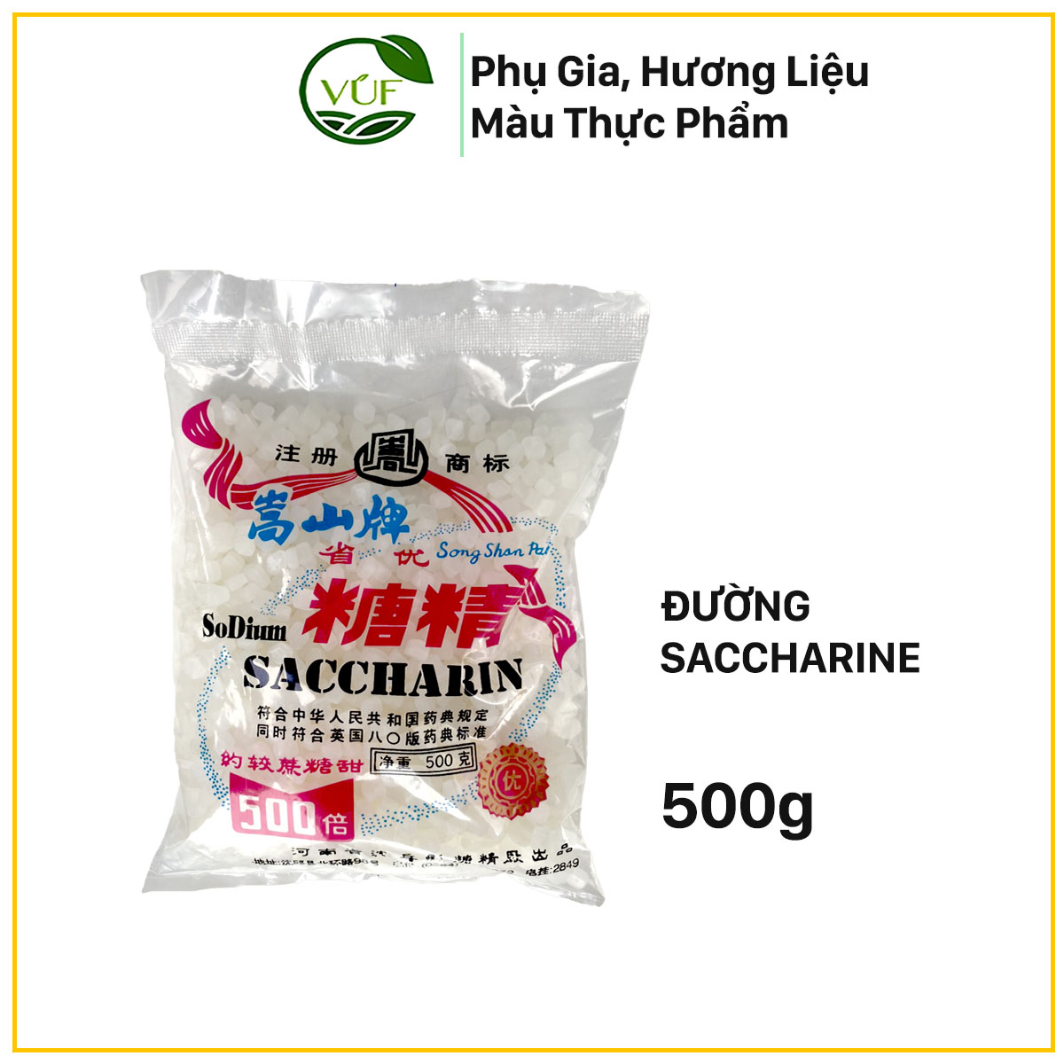 Chất tạo ngọt Đường Saccharin - Vietucjsc
