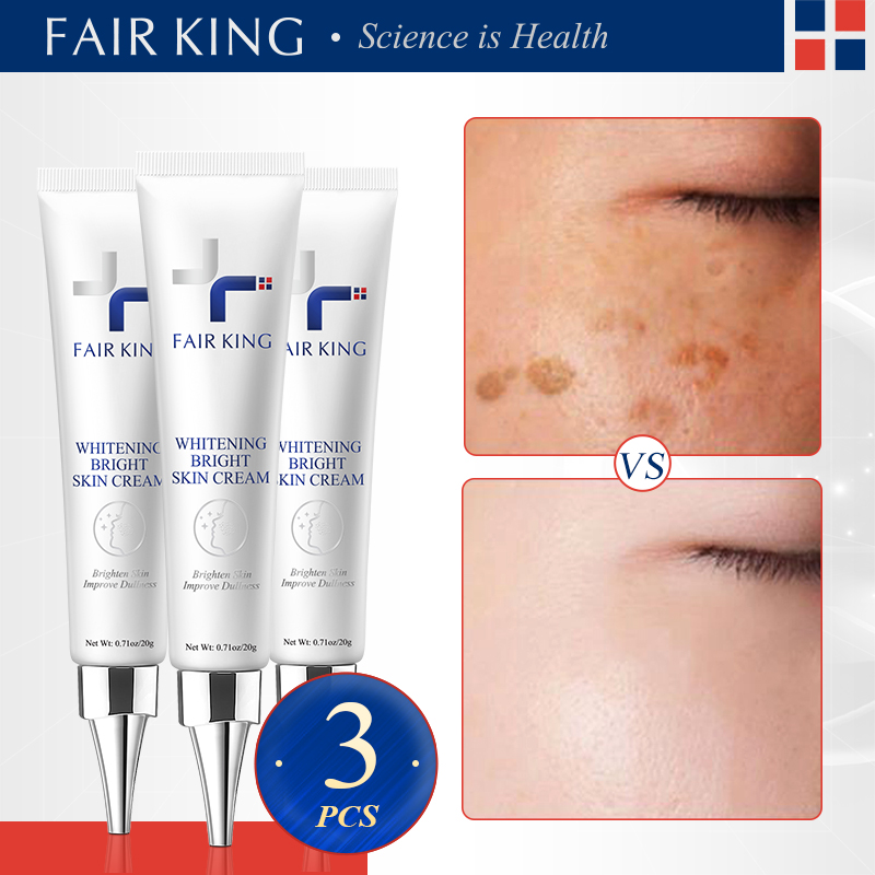 FAIR KING 3PCS  Kem làm mờ vết thâm làm trắng da Serum xóa vết thâm làm sáng da giảm đốm tàn nhang Kem dưỡng da mặt 20g - intl