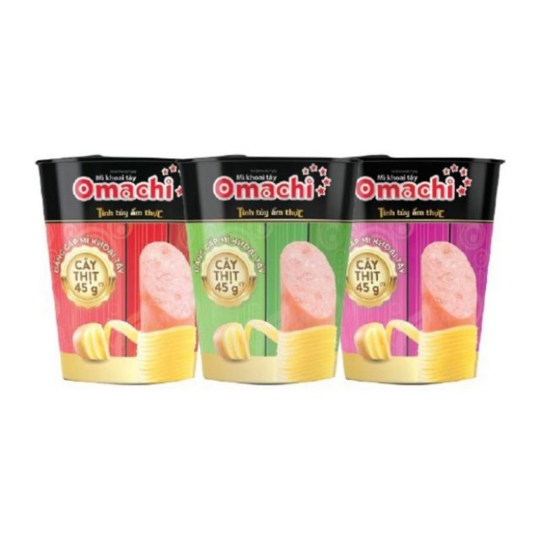 Mì ly omachi có cây thịt 112g