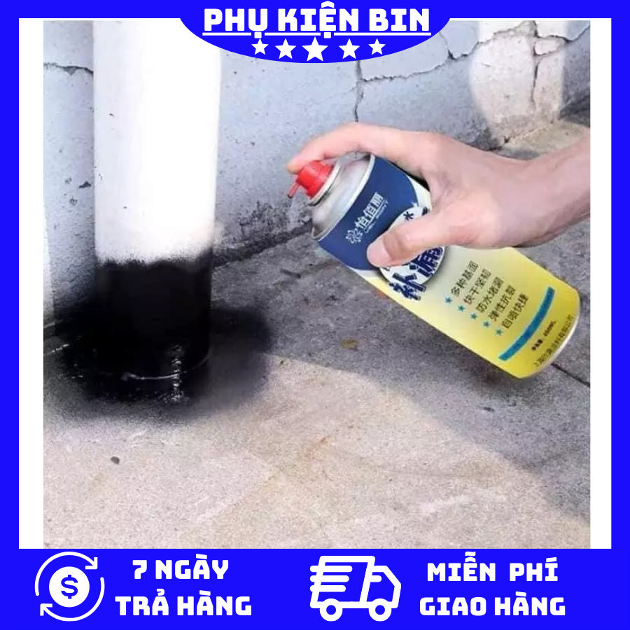 Bình sơn xịt chống thấm đa năng - Bình xịt chống dột, Chai xịt - Lọ xịt chống thấm dột nhà dung tích 450ml