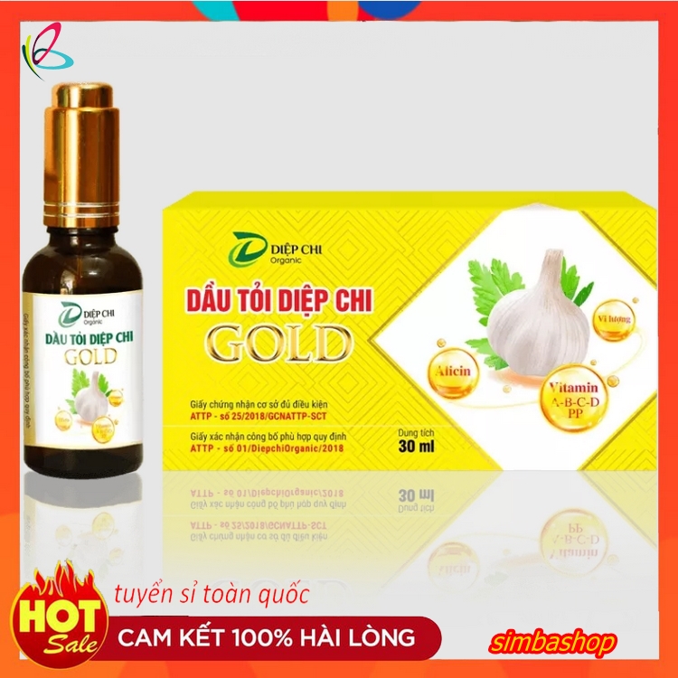 Dầu tỏi diệp chi, tinh dầu tỏi diệp chi gold +