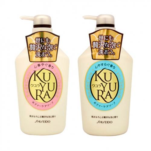 SỮA TẮM KUYURA SHISEIDO NỘI ĐỊA NHẬT (CHAI 550ML), mùi hương hoa cỏ nhẹ nhàng