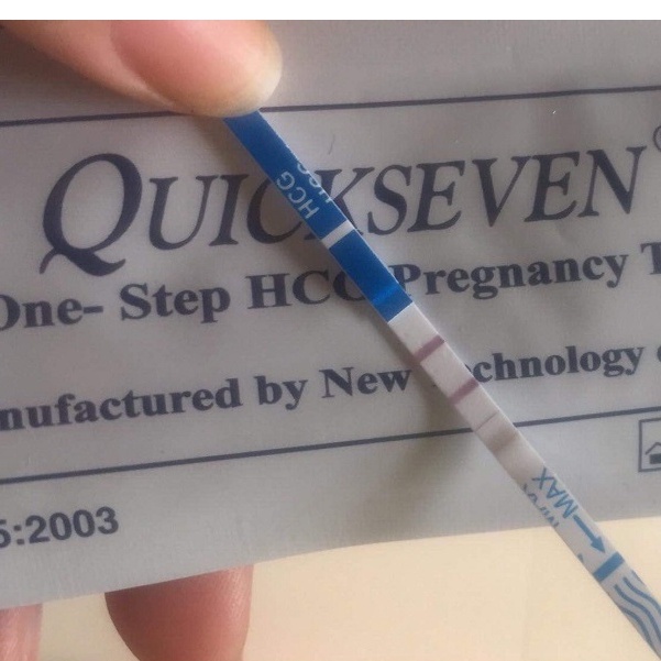 CHE_TÊN) 1 chiếc Que thử thai Quickseven,test thử thai tại nhà,2 ...