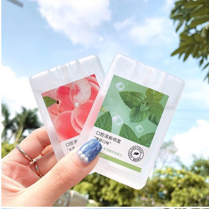 Xịt thơm miệng heyxi vị đào thơm mát cx5