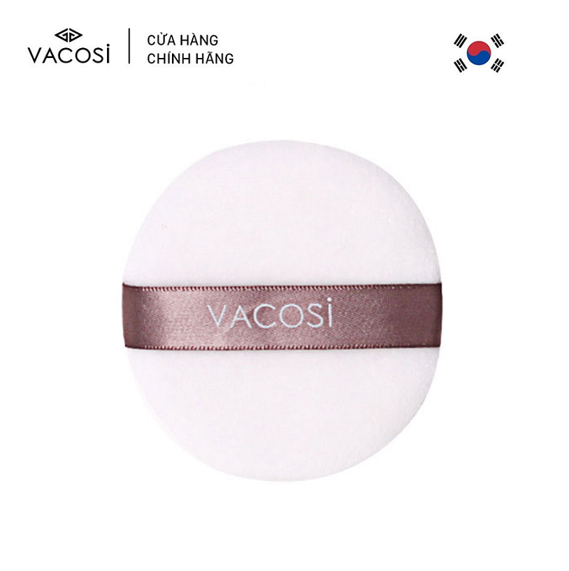 [HCM] Vacosi Phấn Cotton Khô Medium White Round Puff BP20 (Tròn Trung)