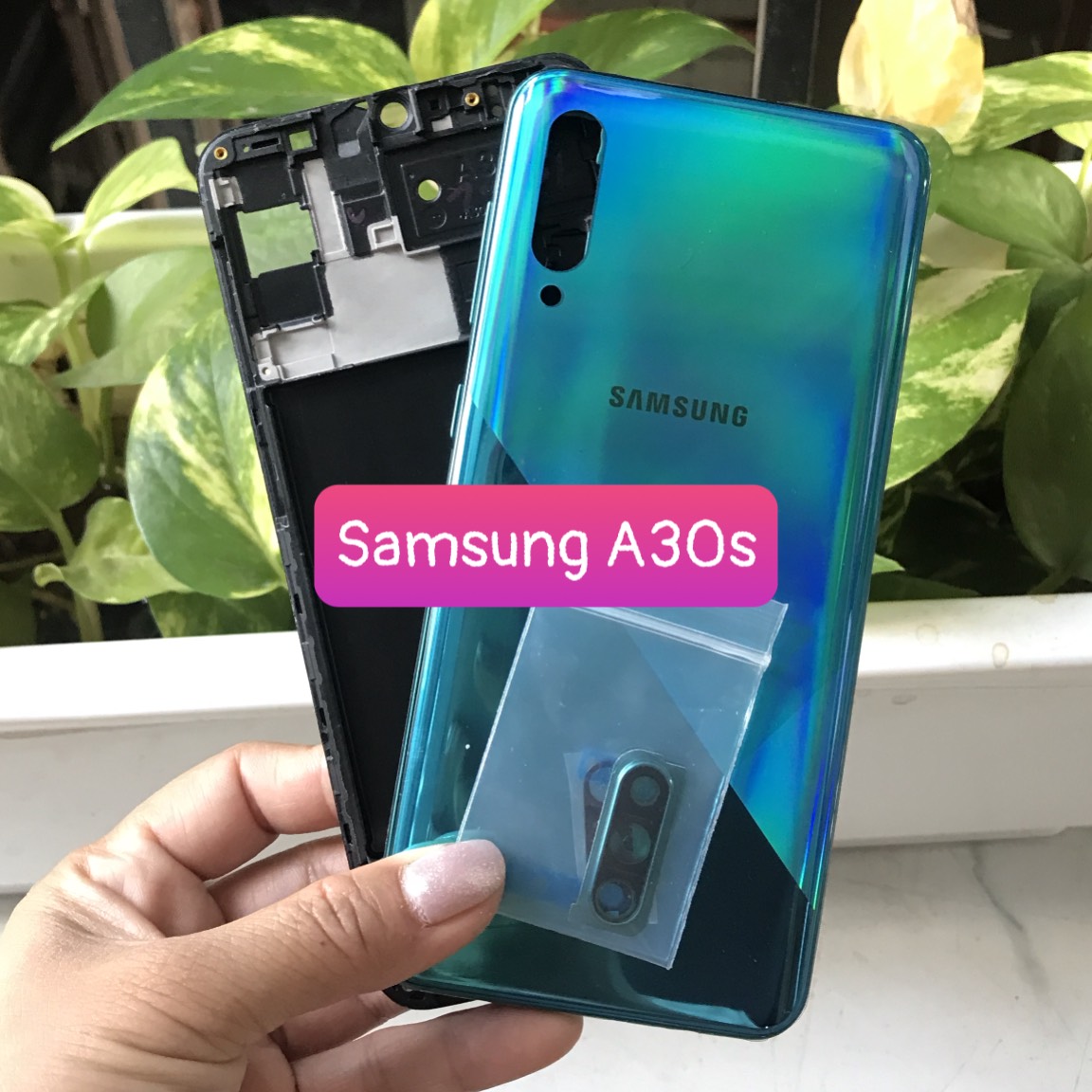 Bộ vỏ sườn Samsung A30s zin
