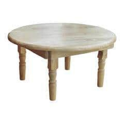 BÀN TRÀ NGỒI BỆT GỖ CAO SU CHÂN TIỆN TRÒN 6X6