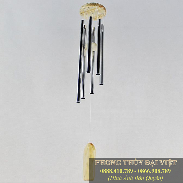 Chuông gió 6 thanh phong thuỷ may mắn 58cm