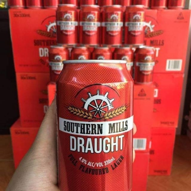 Bia đỏ Úc Southern Mills DRAUGHT - dòng bia ngoại tiêu dùng dịp Tết