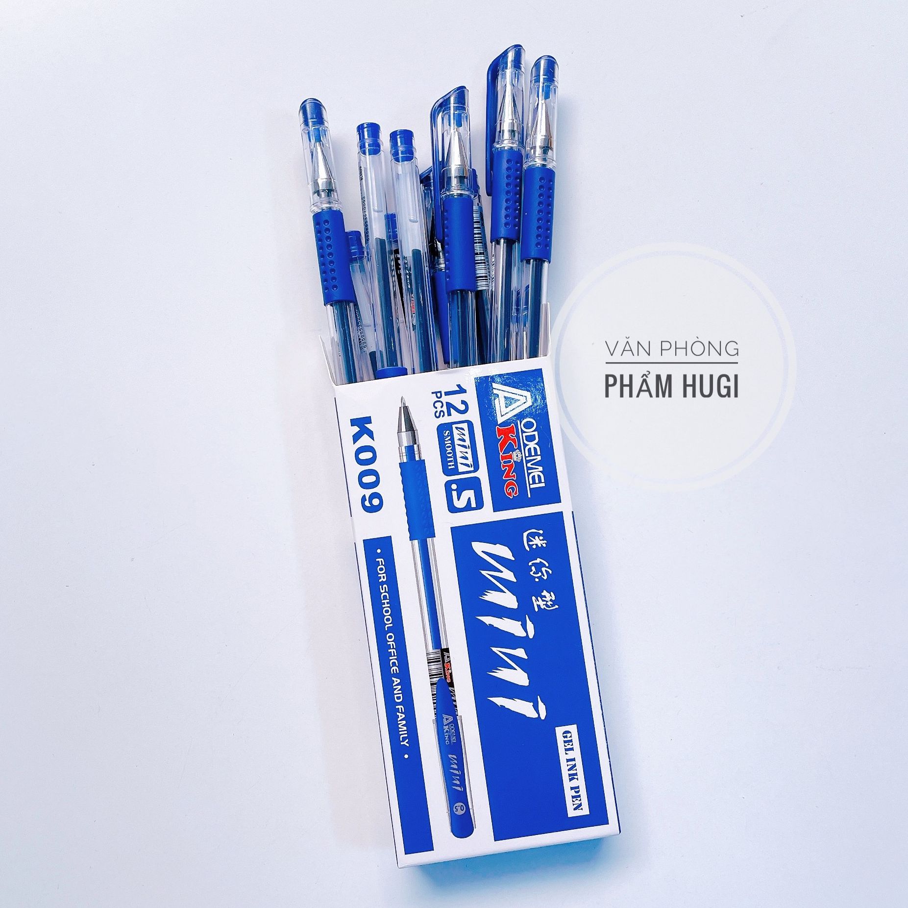 Hộp 12 cây bút gel mini mực nước mực xanh/tím/đỏ/đen