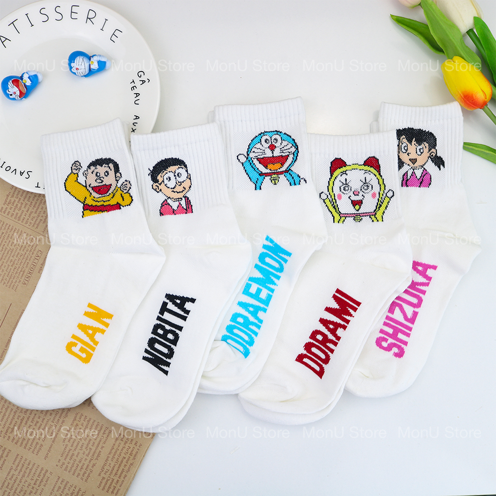 Vớ tất cổ cao hình doraemon doremon dễ thương cute bk00354