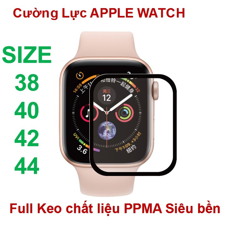 Cường lực dẻo apple watch full keo siêu bền full size 38 / 40 / 42 / 44