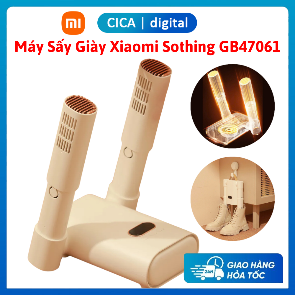  Máy Sấy Giày Xiaomi Sothing GB47061 - Máy Sấy Khô Và Khử Mùi Giày Thông Minh - Gấp Gọn Tiện Lợi - Bảo Hành 12 Tháng 