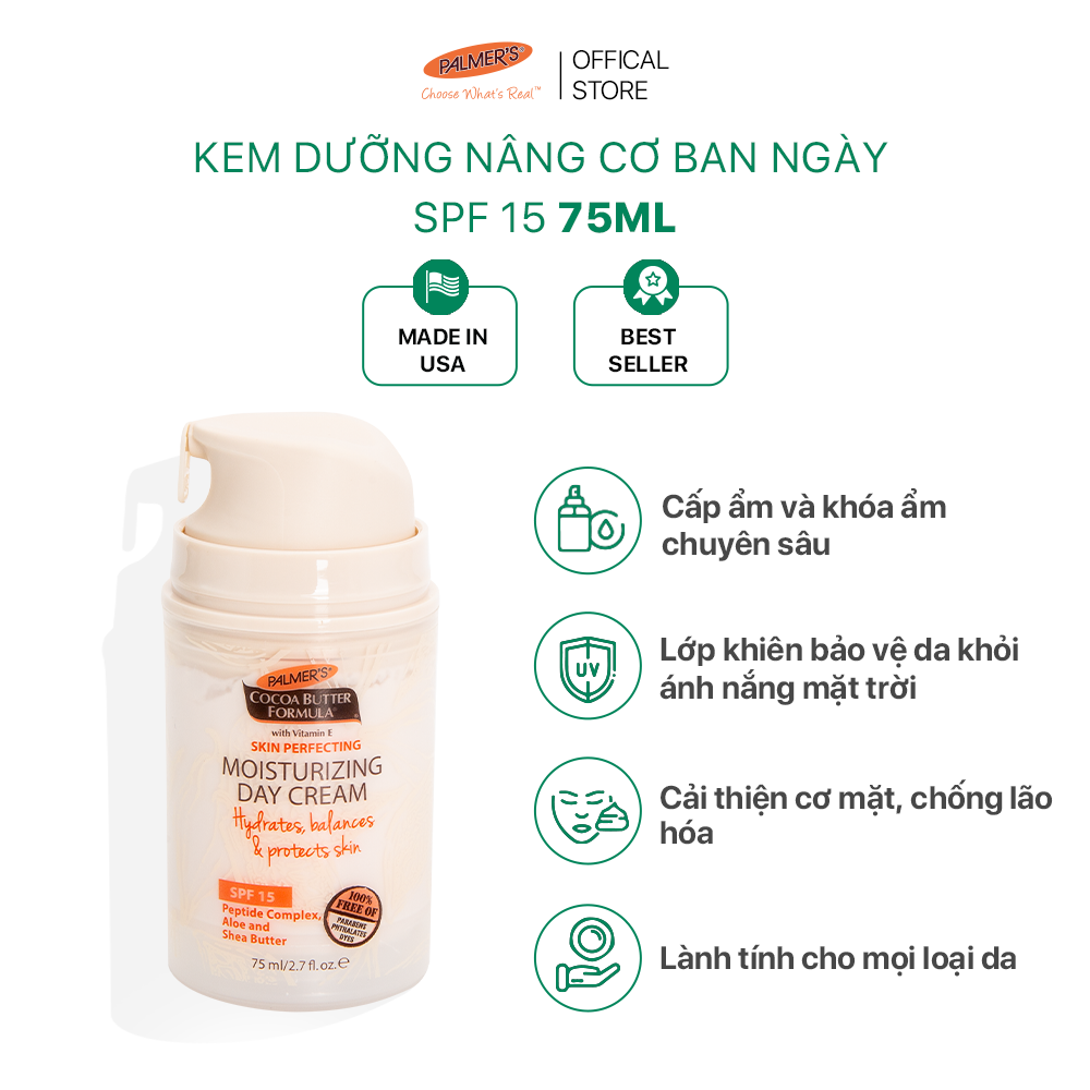 Kem dưỡng ẩm ngăn ngừa lão hóa ban ngày Palmer's 75ml