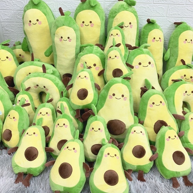 Gấu bông - gối ôm hình qủa bơ xanh size 40 cm