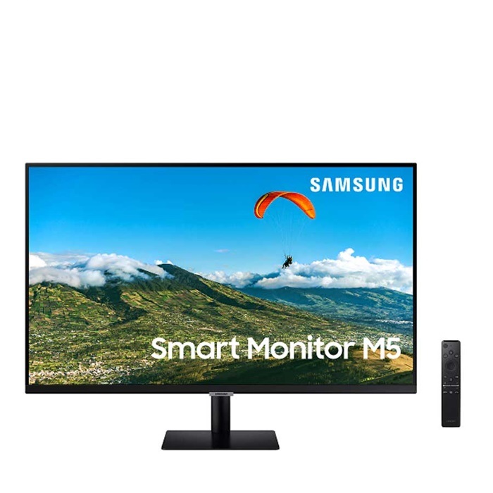 Màn Hình Thông Minh Smart Monitor  Samsung 27 Inch LS27AM500NEXXV /Full HD (1920x1080) 8ms/60Hz/VA/Tích Hợp Loa/Hệ Điều Hành Tizen - Hàng Chính Hãng