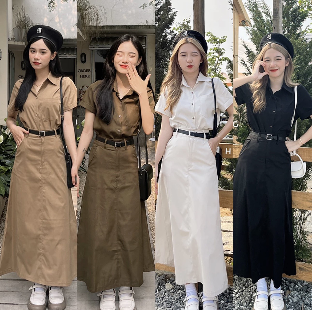 Set áo sơ mi kèm chân váy dáng dài - 247storefashion - setkemdai036_p8k7