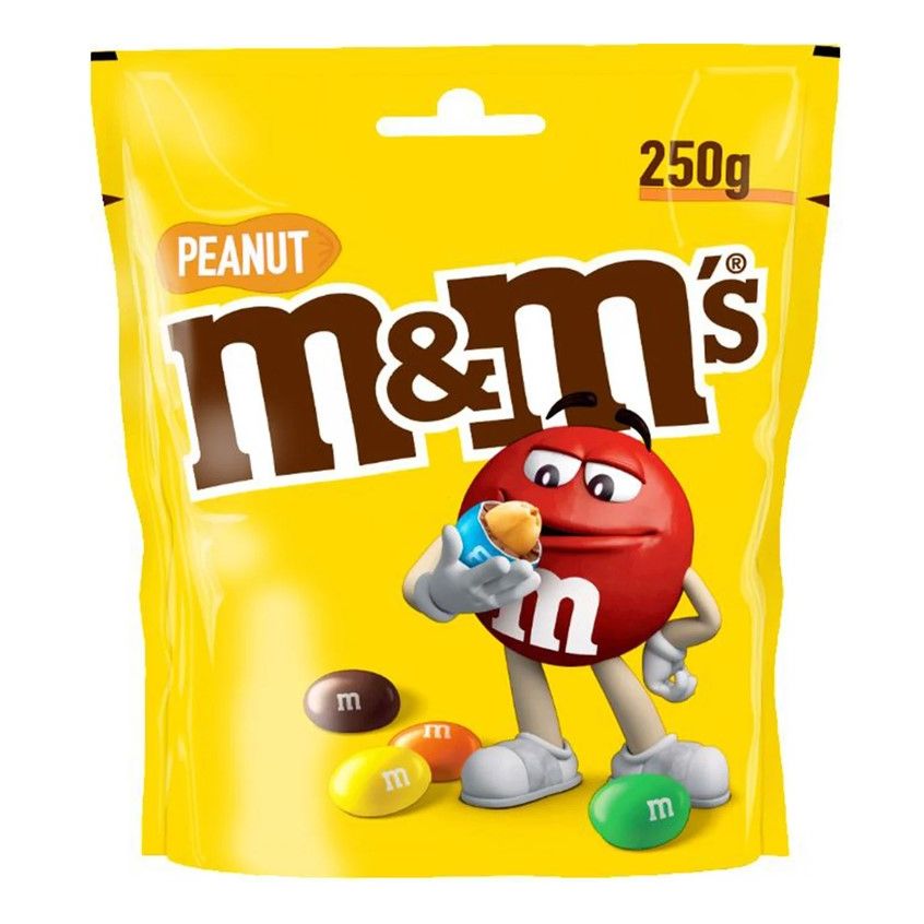 Socola sữa nhân đậu phộng M&M Milk Chocolate with Peanut gói 250gr của Mỹ