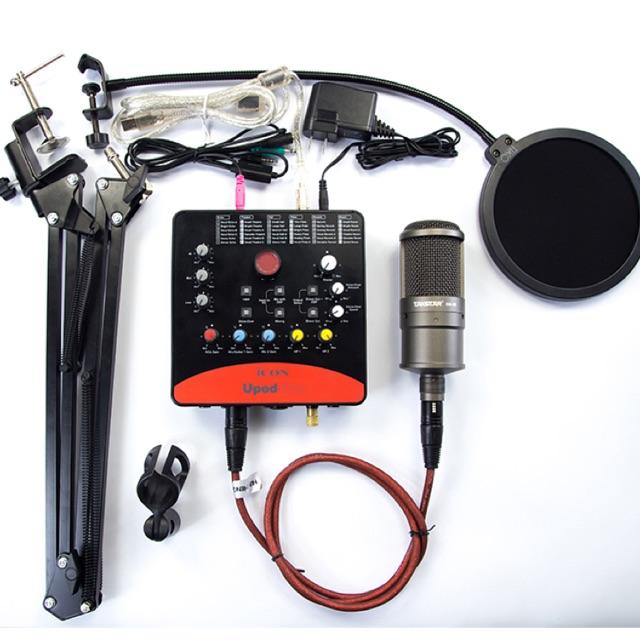BỘ LIVESTREAM CARD ICON UPOD PRO VÀ MIC TAKSTAR SM8B