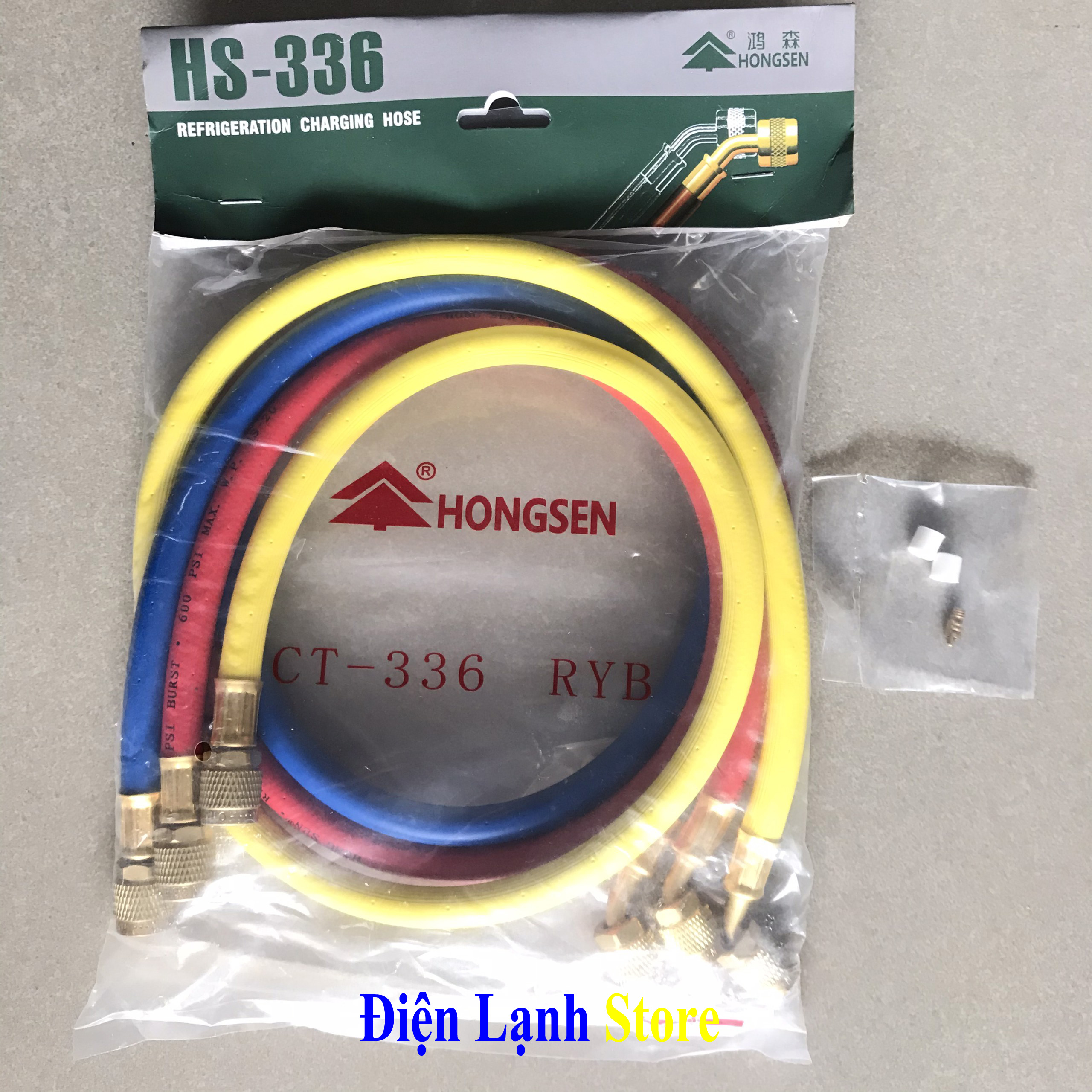 Bộ Dây Nạp Gas R22 Chính Hãng HONGSEN Tặng Kèm 2 Đầu Ron, Có Bán Lẻ Từng Dây