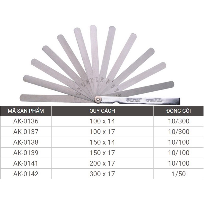 Thước căn lá 300mm asaki ak-0142