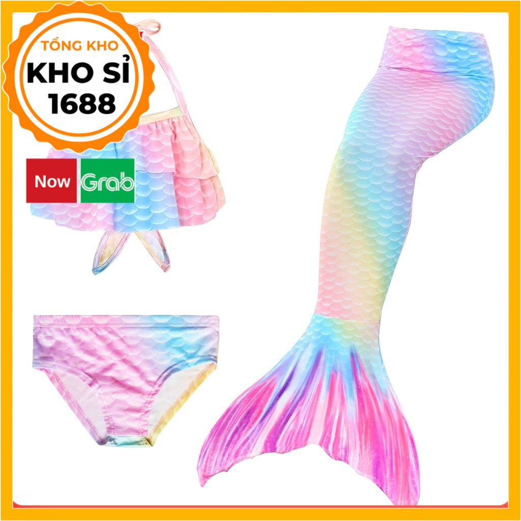 Đồ bơi quần áo tắm hóa trang nàng tiên cá cho bé gái đi biển siêu xinh E775