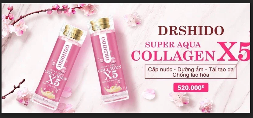 [HCM]Supper aqua collagen X5 - Nước collagen Yến Sào - Loại 14 gói