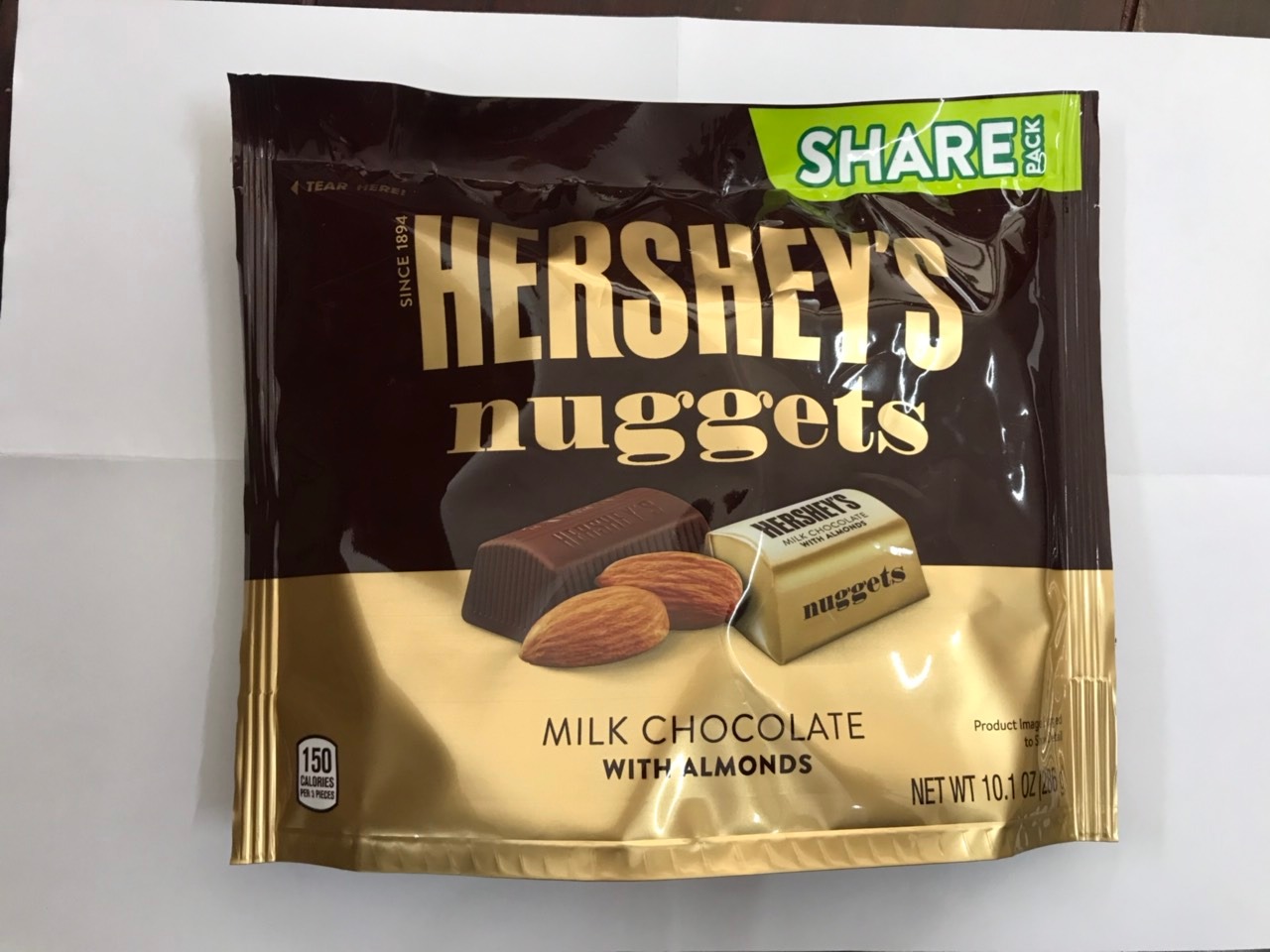 Hershey's Nuggets Milk With Almonds Chocolate 289gr