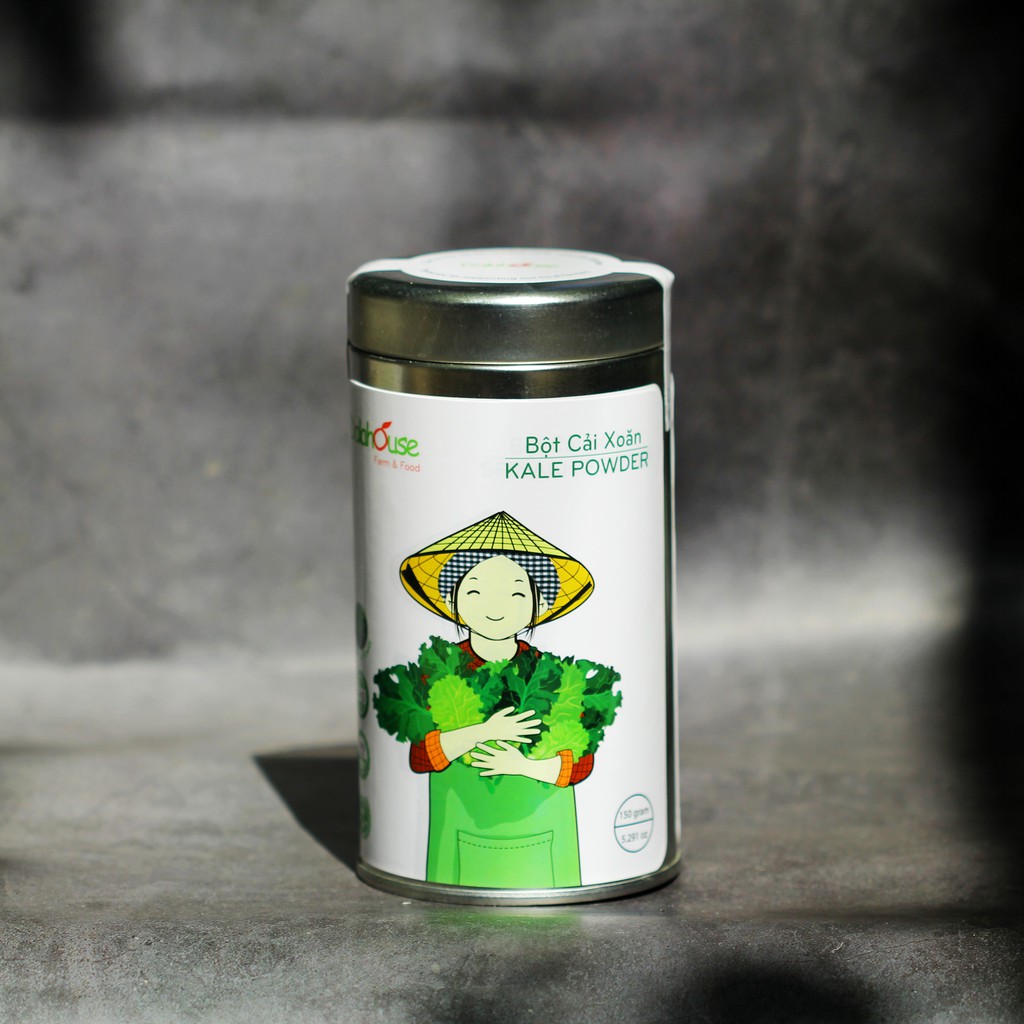 [DALAHOUSE] Bột Cải Xoăn (Kale Powder) - hộp thiếc 150 gram