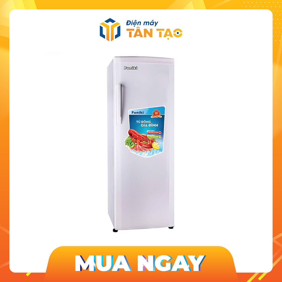 Tủ đông Funiki dạng đứng HCF280S 280 lít - trắng