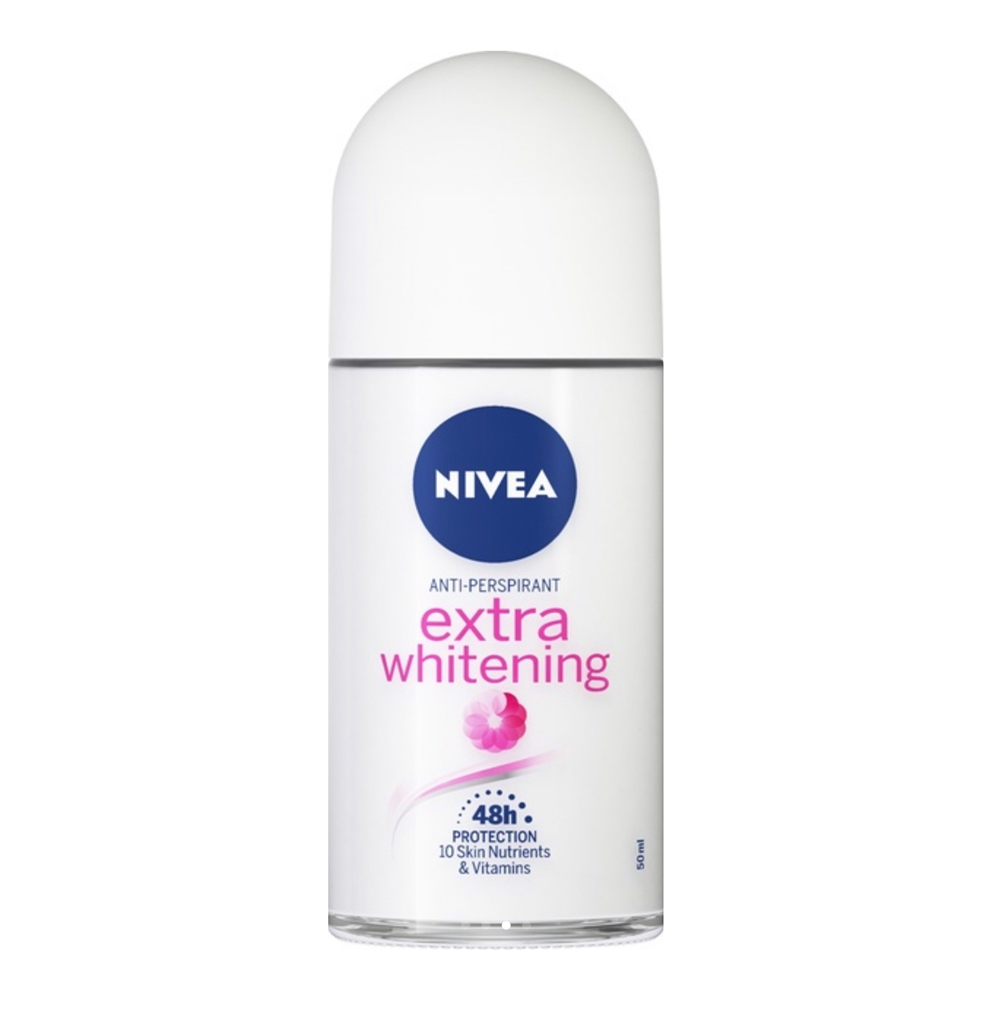 Lăn Ngăn Mùi NIVEA Extra Whitening Trắng Mịn Mờ Vết Thâm (50ml)