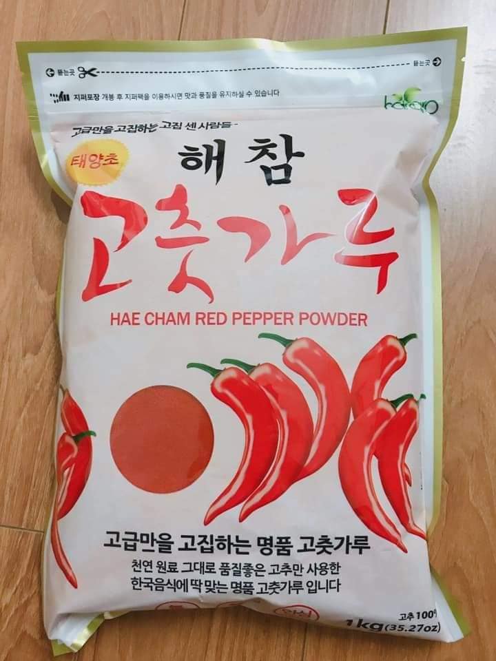 Bột ớt làm kim chi Hàn Quốc 1kg , dạng cánh, mịn Giao hàng toàn quốc