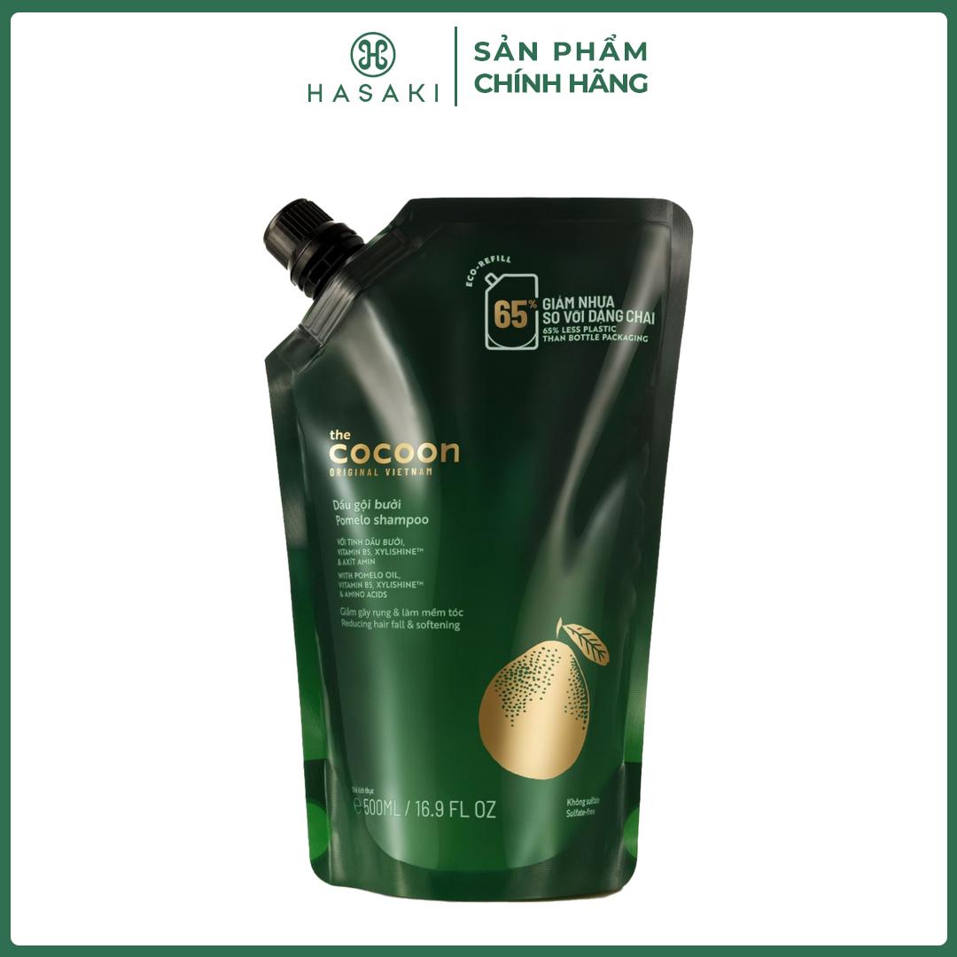 Túi Refill Dầu Gội Bưởi Cocoon 500ml Pomelo Shampoo Hasaki Sản Phẩm Chính Hãng
