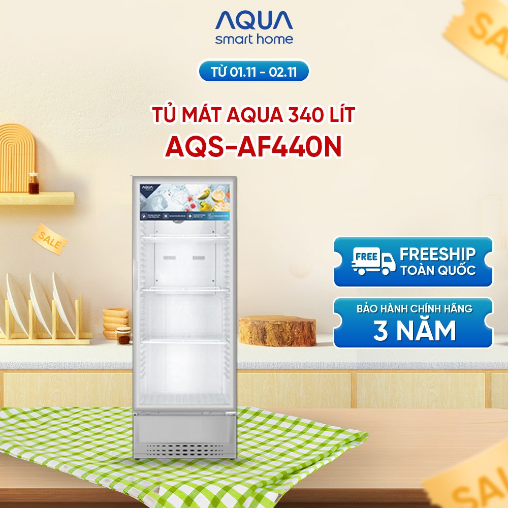 Tủ mát Aqua 340 Lít AQS-AF440N