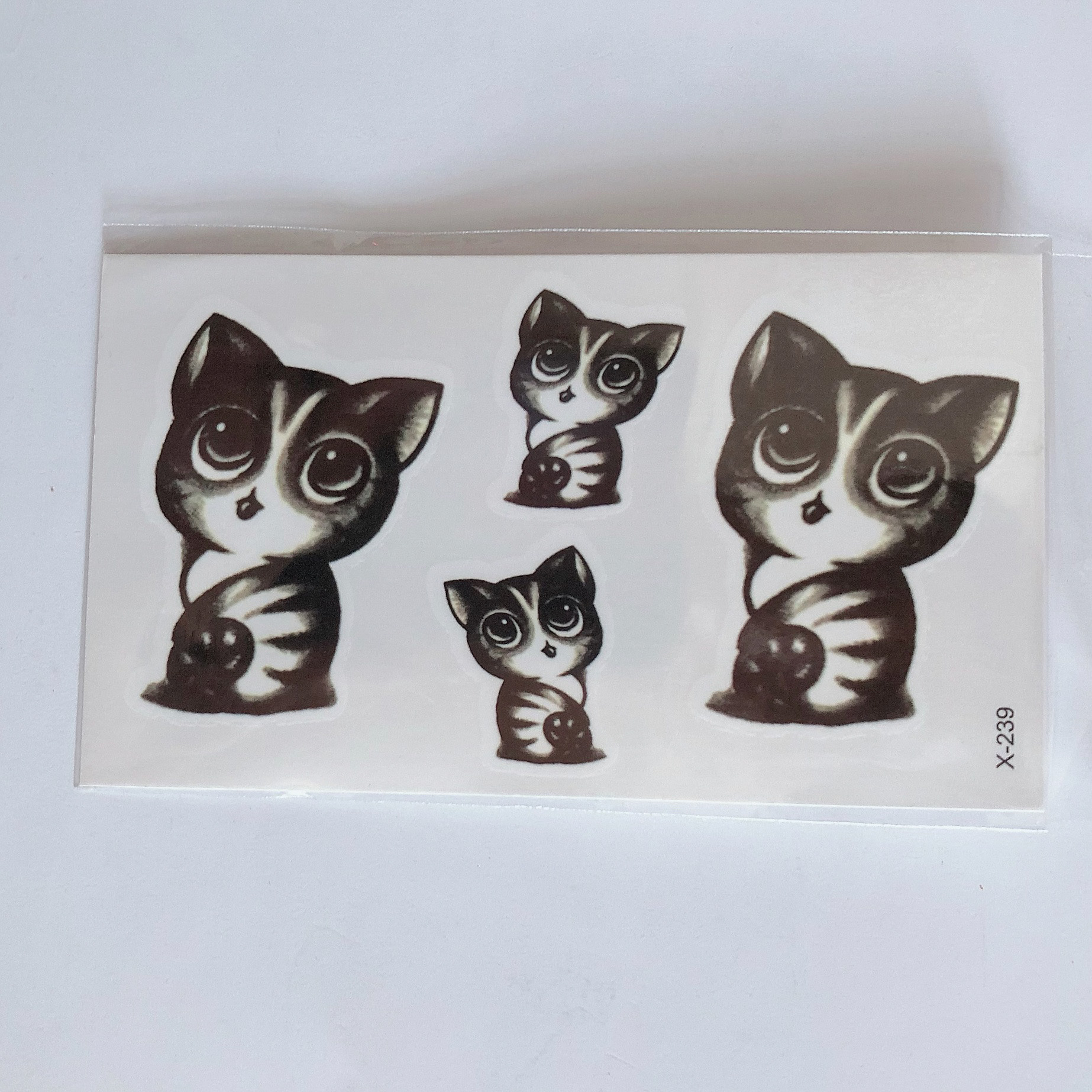 Combo 6 tấm hình xăm dán con totoro 10x6cm- mua 2 combo tặng bắp tay mini 10x20cm