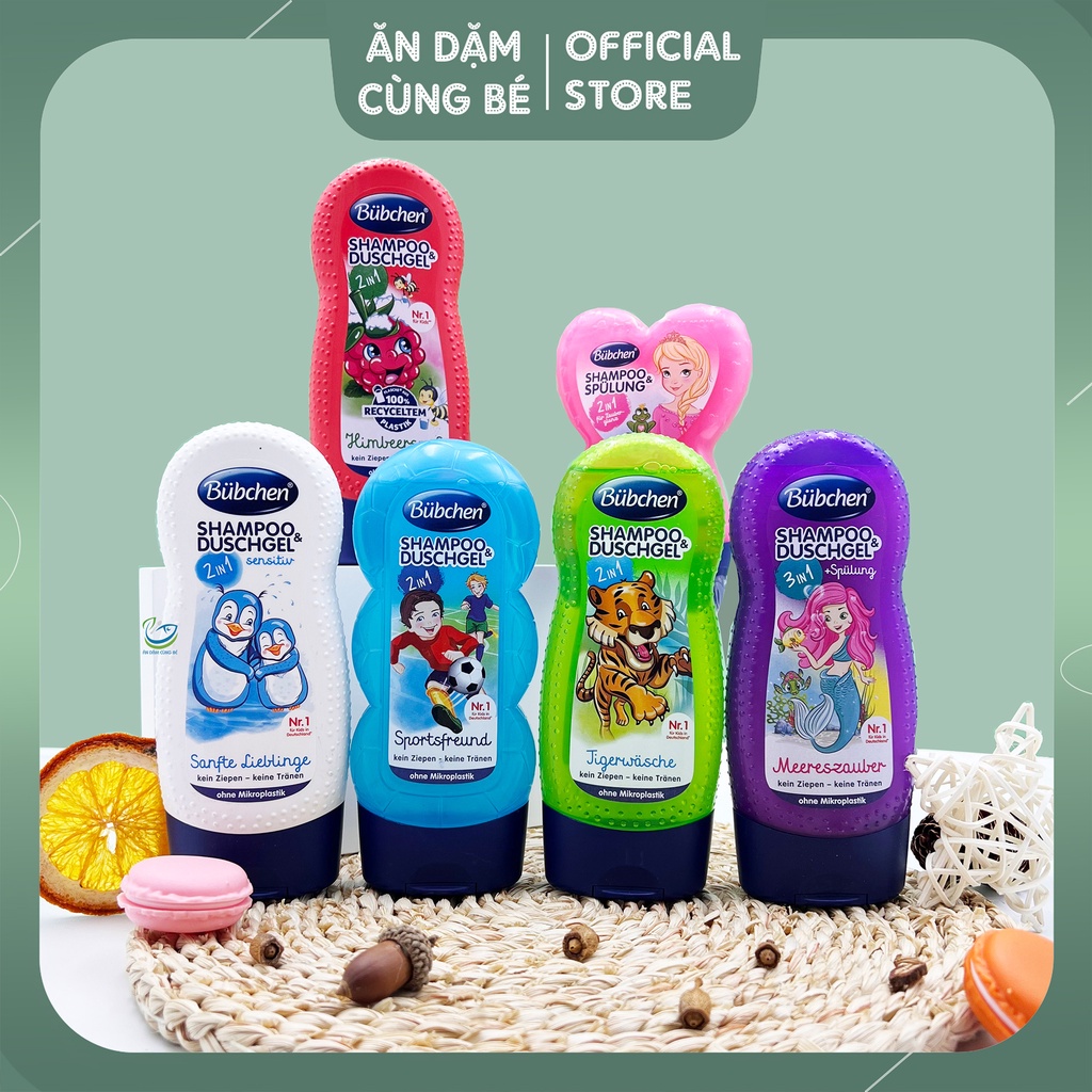 Sữa tắm gội cho bé Bubchen Nestle Đức 2in1