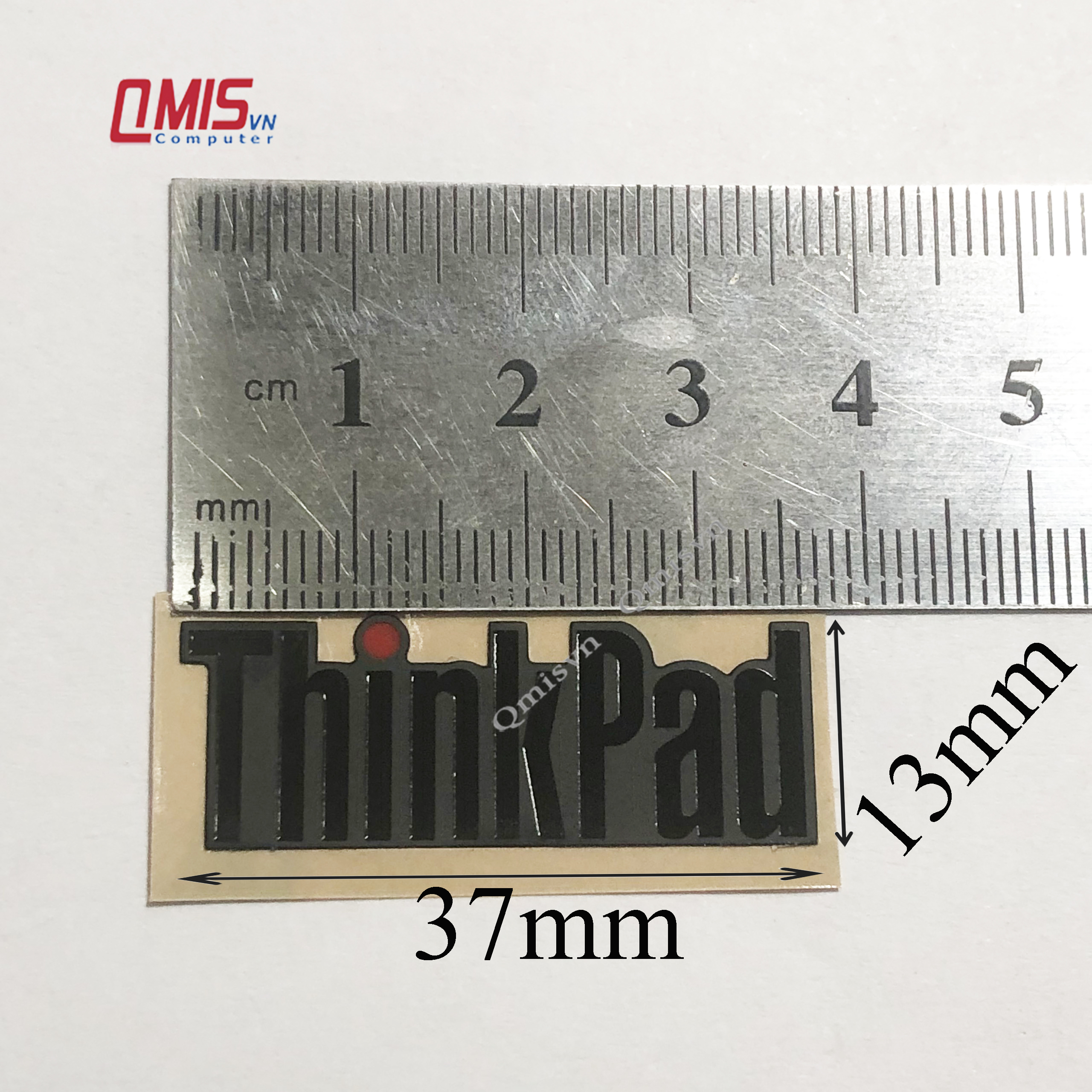 (37mm*13mm) 01 logo Thinkpad màu đen, Lenovo Thinkpad X1 Carbon