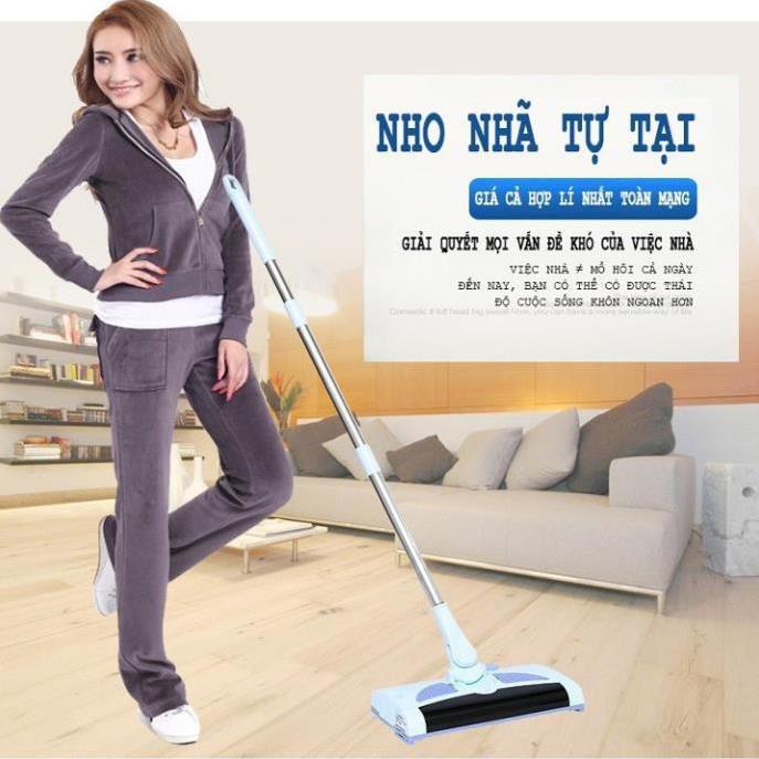 Chổi hút bụi lau nhà thông minh - máy hút bụi không dây sạc điện - cây lau nhà