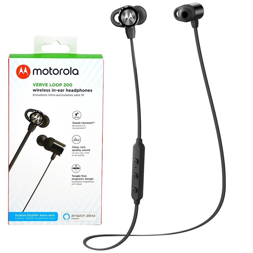 [HÀNG CHÍNH HÃNG] Tai nghe nhét tai không dây Motorola Verve Loop 200-Chuẩn chống nước IPX4
