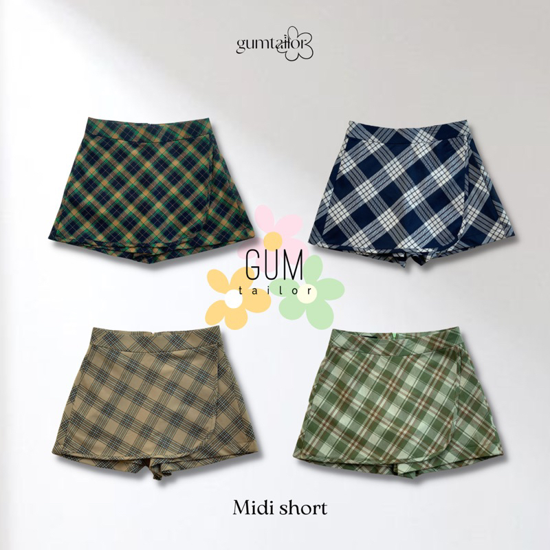 Váy quần kiểu tà đắp “ midi short “ by gum tailor