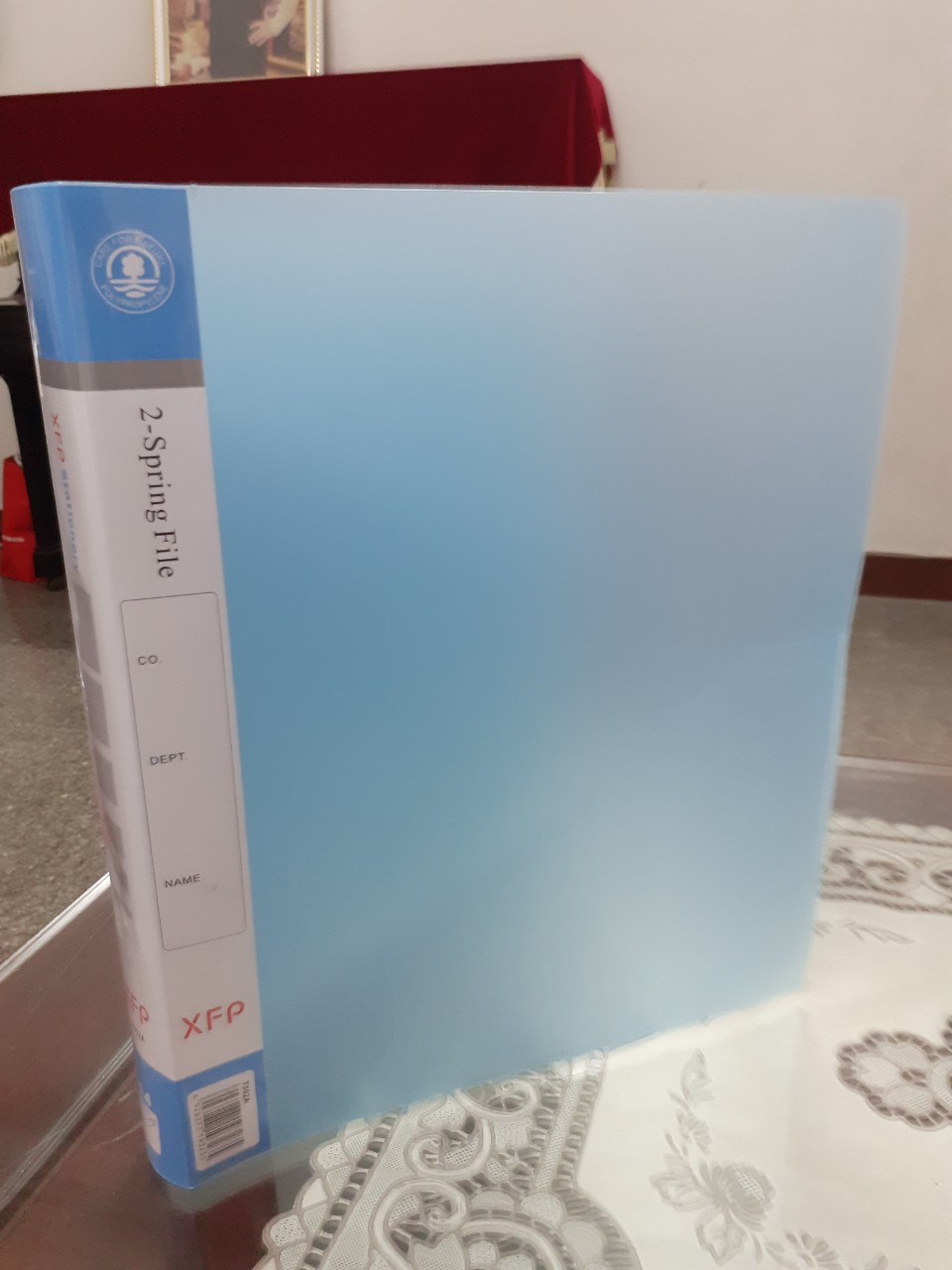 Bìa còng 3.5cm nhựa trong
