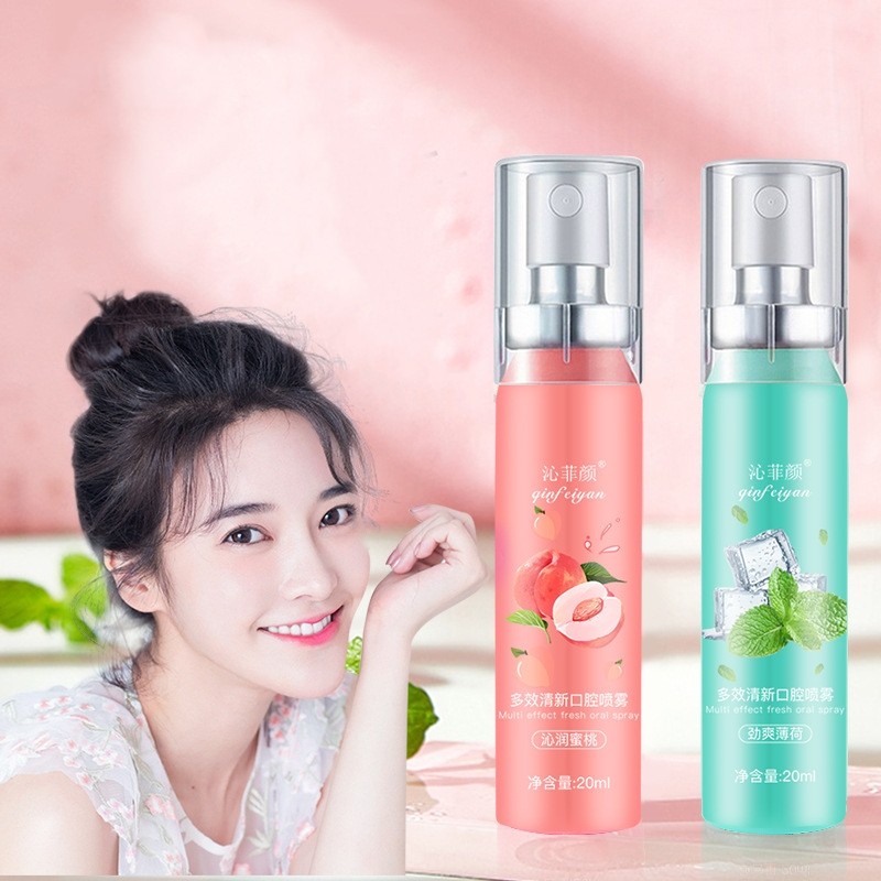Xịt Thơm Miệng-Đào, Litchi, hương vị bạc hà