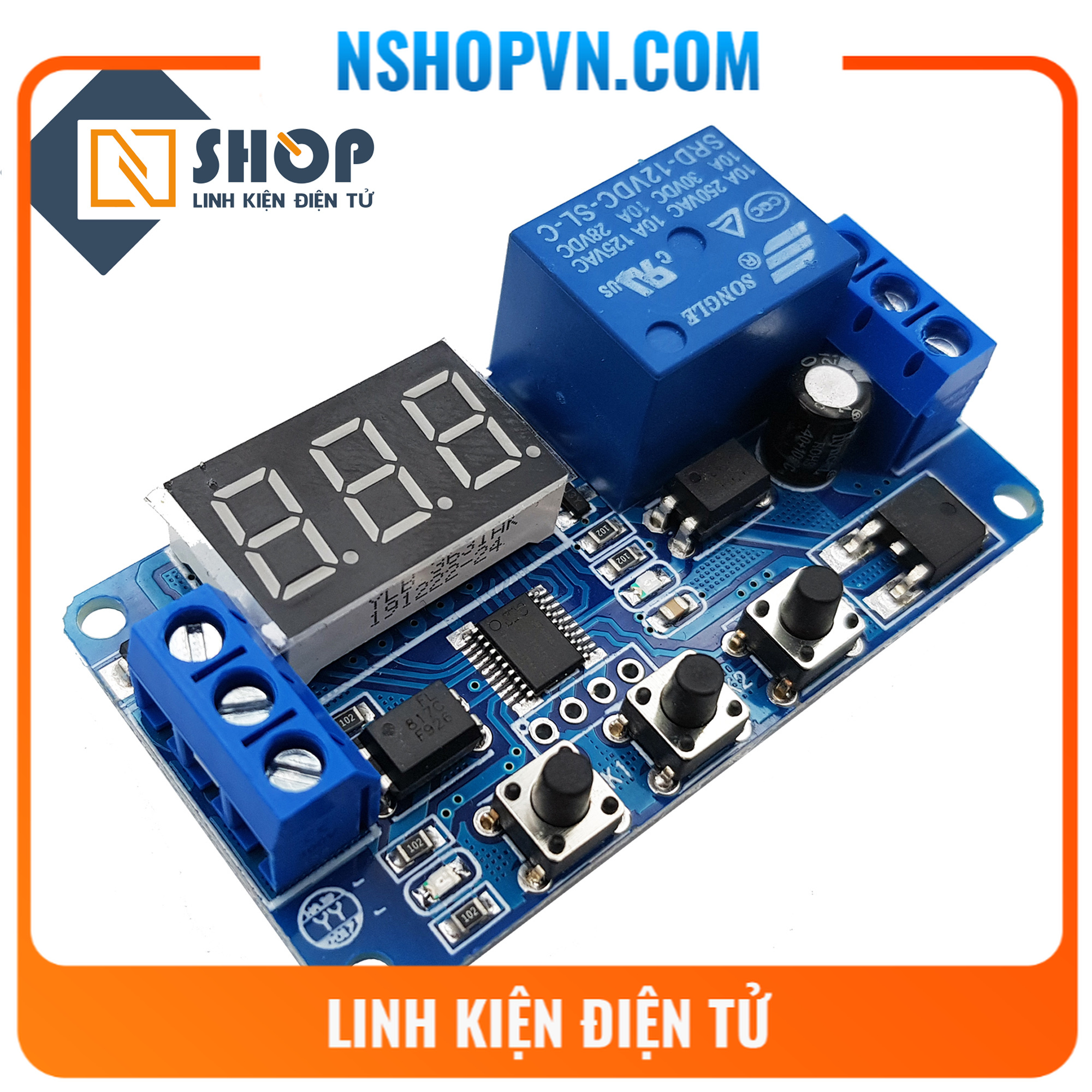 Mạch tạo trễ đóng ngắt Relay đa năng