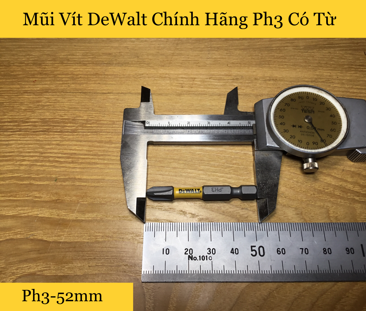 [HCM]Mũi Vít DeWalt Chính Hãng Ph3 52mm Có Từ