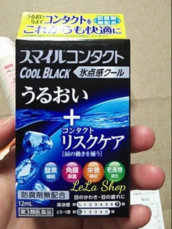 [HCM]Nước Nhỏ Mắt Lion Smile Contact Dành Cho Bạn Đeo Lens (Xanh Đen Độ The Mát Cao)